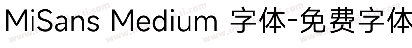MiSans Medium 字体字体转换